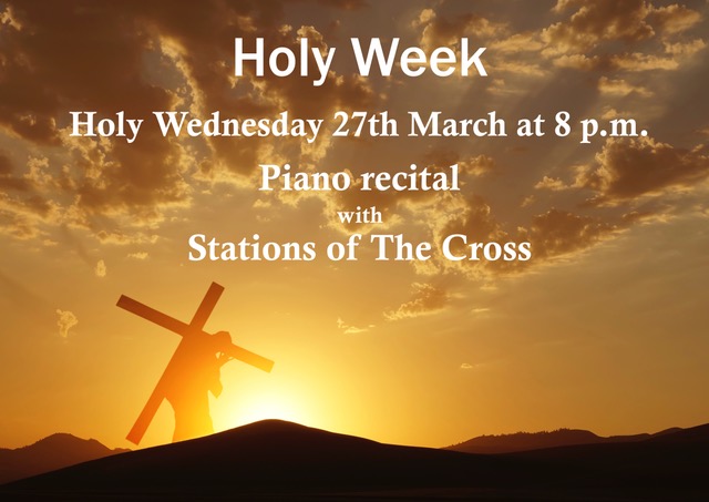 Holy Wednesday poster for St. Mary’s